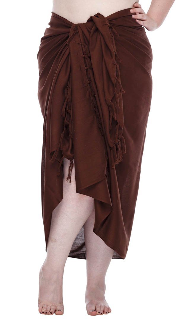 Plus Size Solid Color Sarong - Love-Shu-Shi