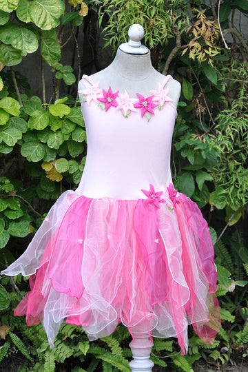 Fairy Flower Tutu Dress with Wings
