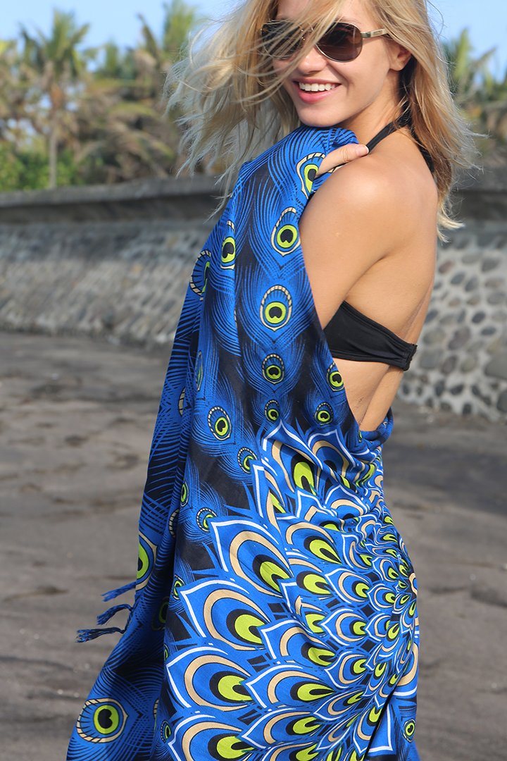 Buy Shu-Shi Womens Beach Cover Up Sarong Swimsuit Cover-Up, Turquoise, One  Size,Turquoise,One Size at