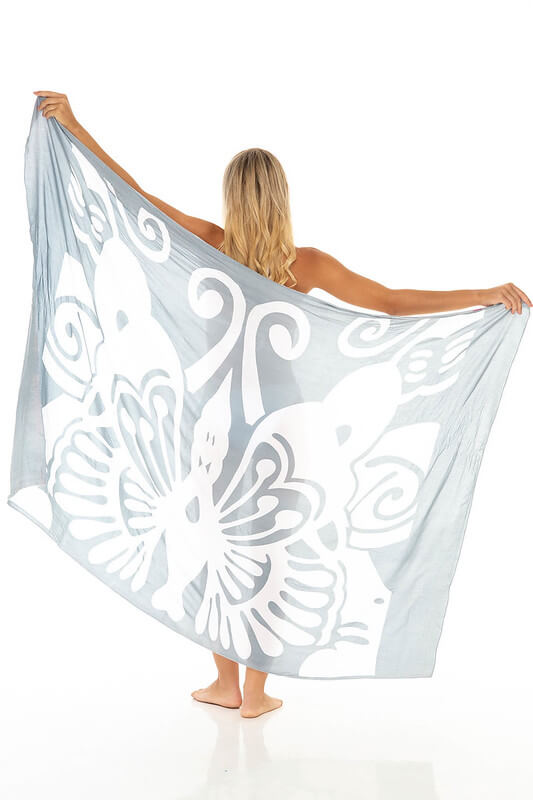 Butterfly Long Beach Sarong by SHU-SHI