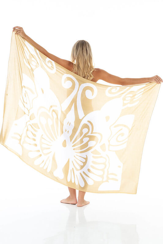 Butterfly Long Beach Sarong by SHU-SHI