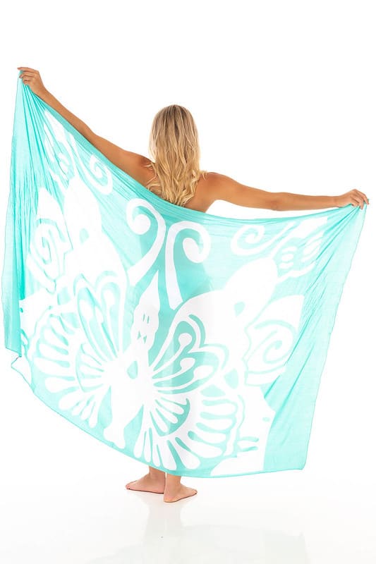 Butterfly Long Beach Sarong by SHU-SHI