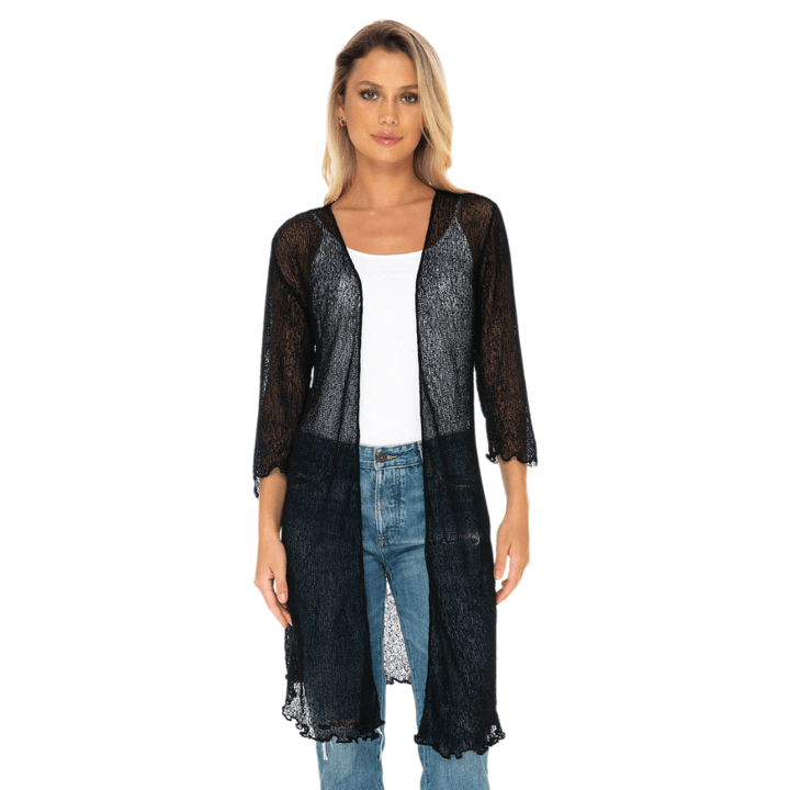 Kimono Swimsuit Cover-Up – Lightweight Sheer Cardigan by SHU-SHI