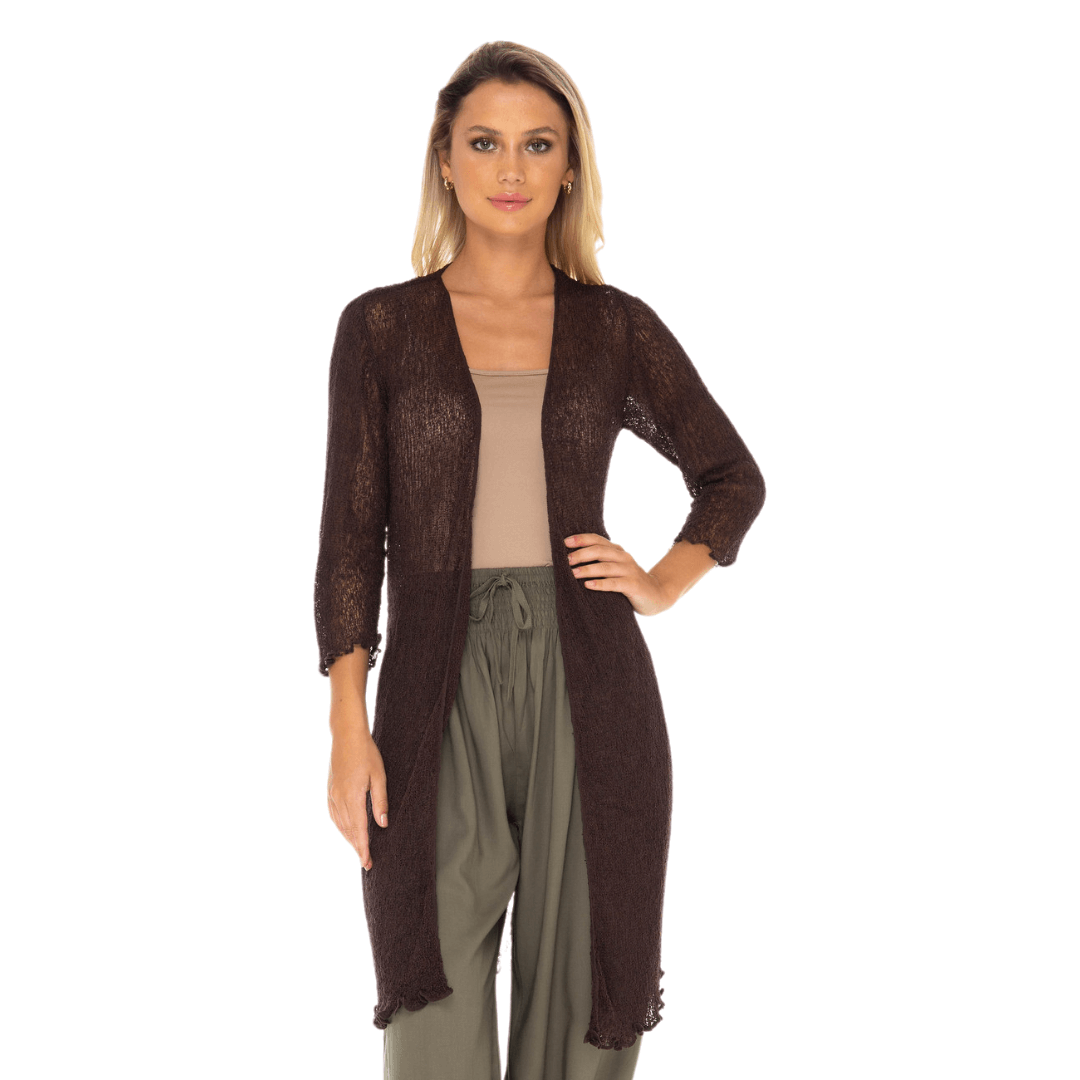 Kimono Swimsuit Cover-Up – Lightweight Sheer Cardigan by SHU-SHI