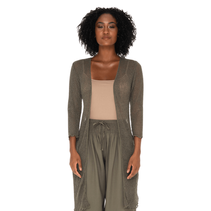 Kimono Swimsuit Cover-Up – Lightweight Sheer Cardigan by SHU-SHI
