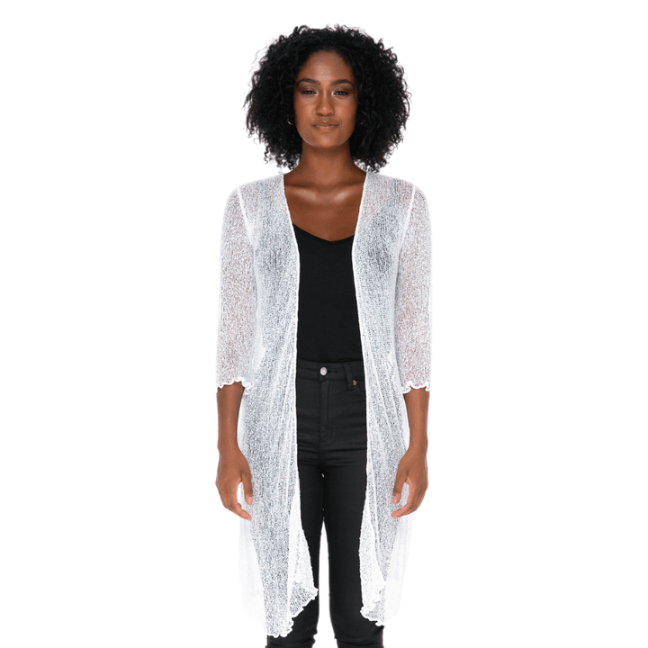Kimono Swimsuit Cover-Up – Lightweight Sheer Cardigan by SHU-SHI
