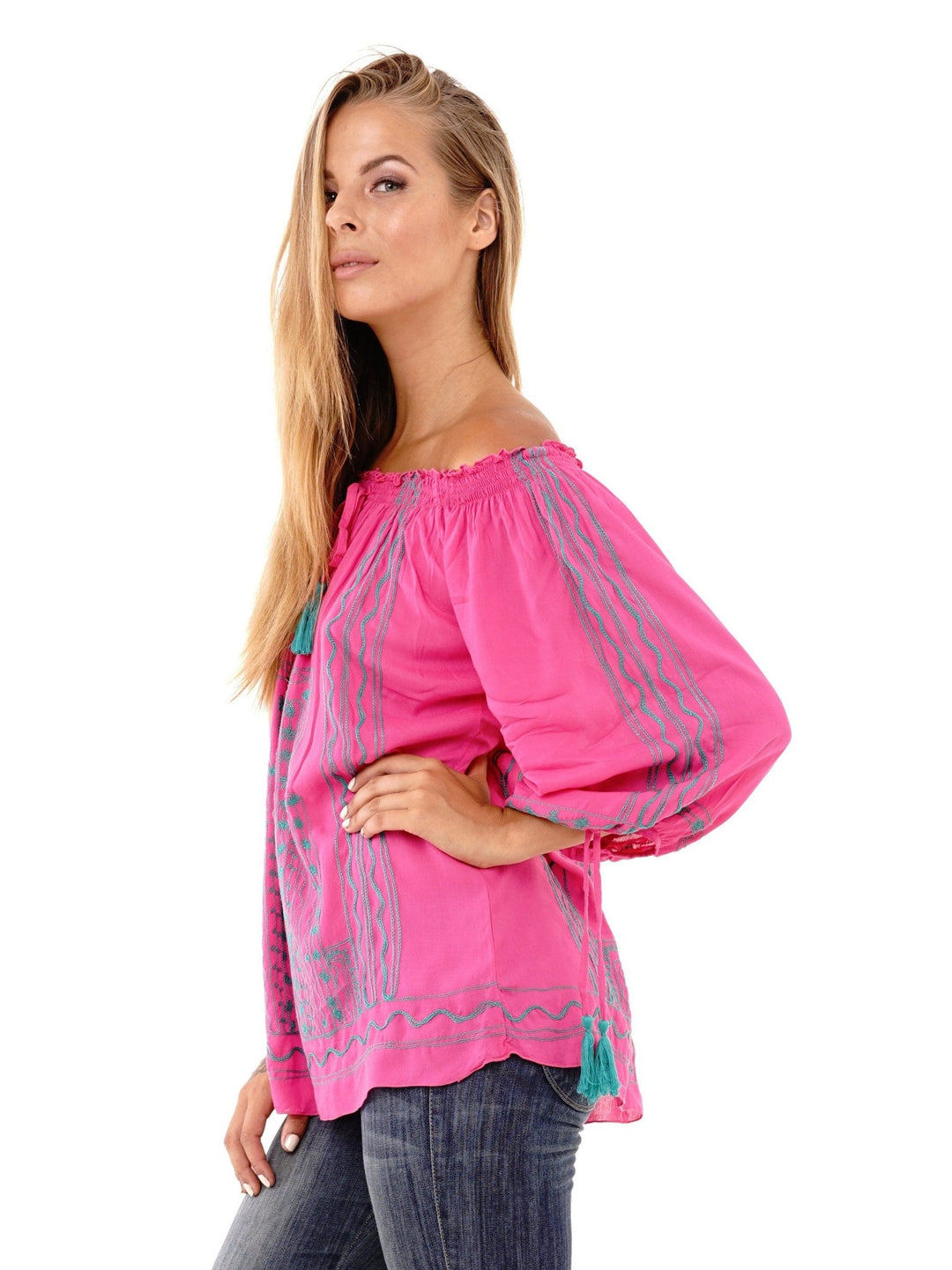 Astrid Petite Tunic Off Shoulder Bohemian Summer Top - Love ShuShi