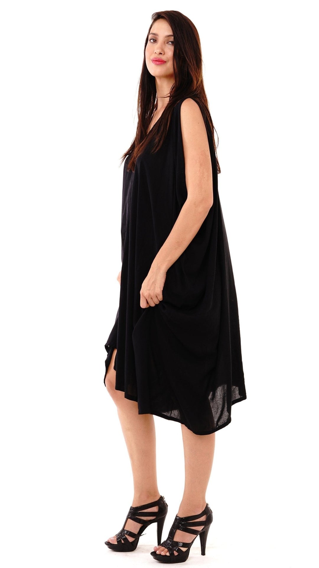 Attika Goddess Loose Fitting Tunic Sleeveless Summer Dress - Love ShuShi