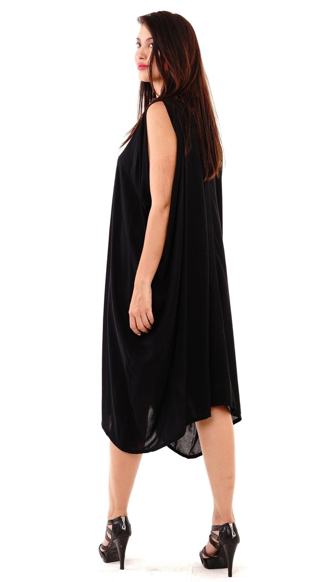 Attika Goddess Loose Fitting Tunic Sleeveless Summer Dress - Love ShuShi