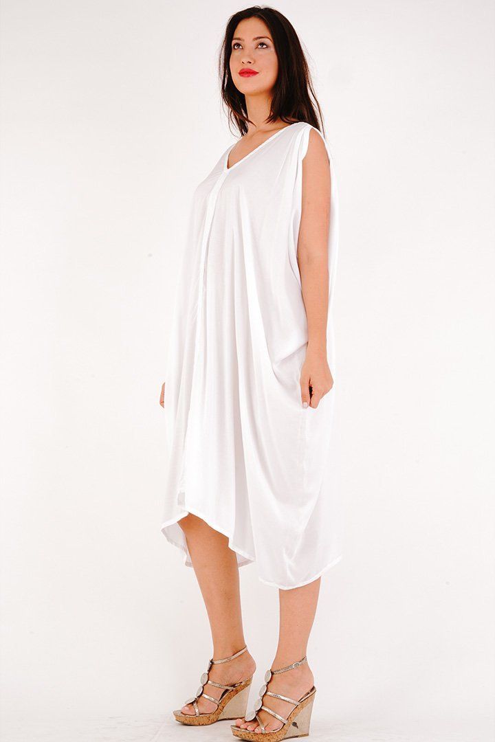 Attika Goddess Loose Fitting Tunic Sleeveless Summer Dress - Love ShuShi