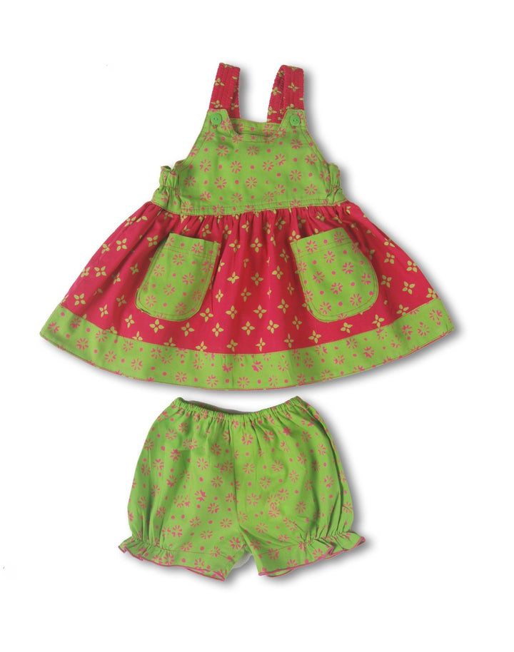 Baby Girls Dress Set with Bloomers - Love ShuShi