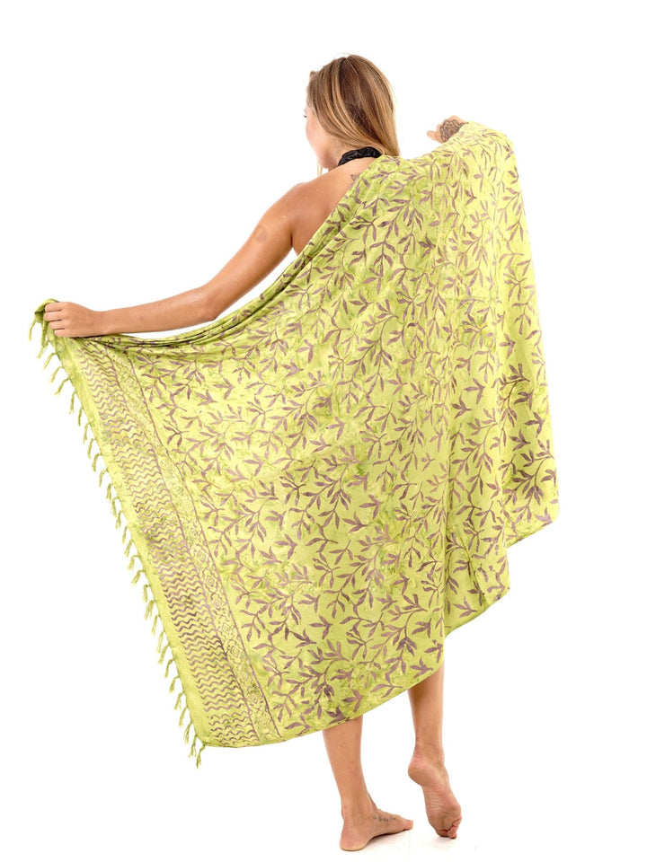 Bamboo Print Long Sarong - Love ShuShi