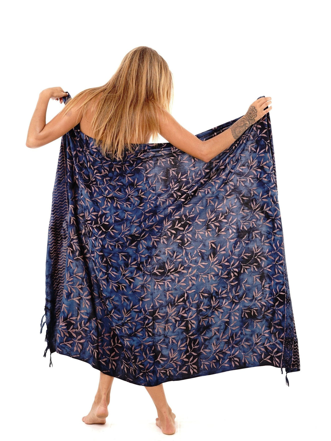 Bamboo Print Long Sarong - Love ShuShi