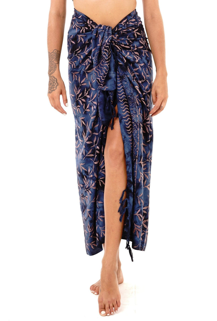 Bamboo Print Long Sarong - Love ShuShi