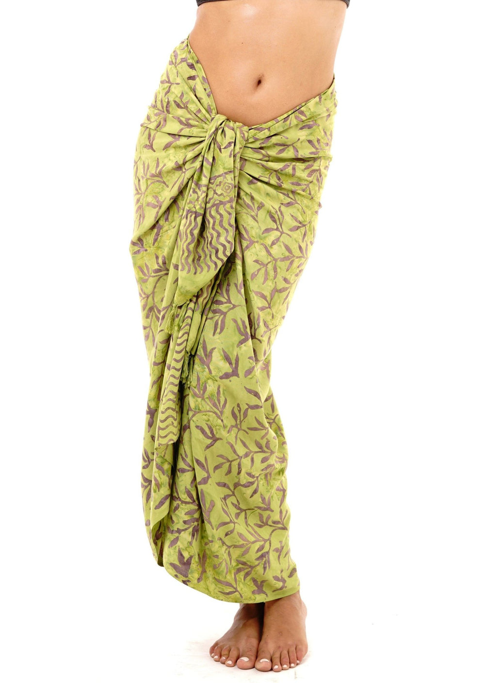 Bamboo Print Long Sarong - Love ShuShi