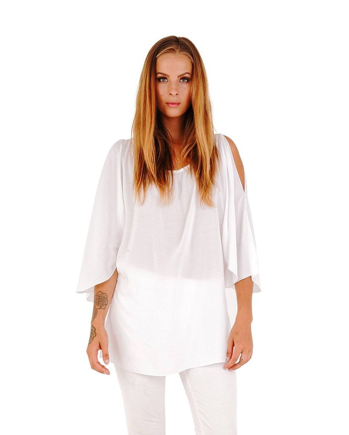 cold shoulder tunic top