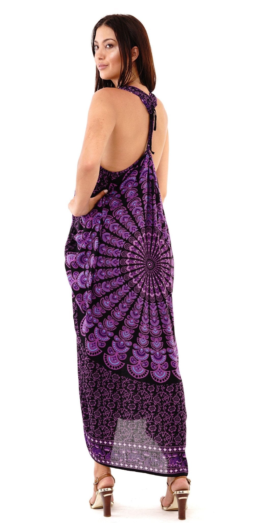 Calypso Summer Boho Mandala Maxi Dress - Love ShuShi