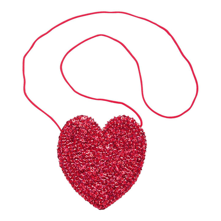 Children's Small Sparkly Sequin Heart Purse - Love ShuShi