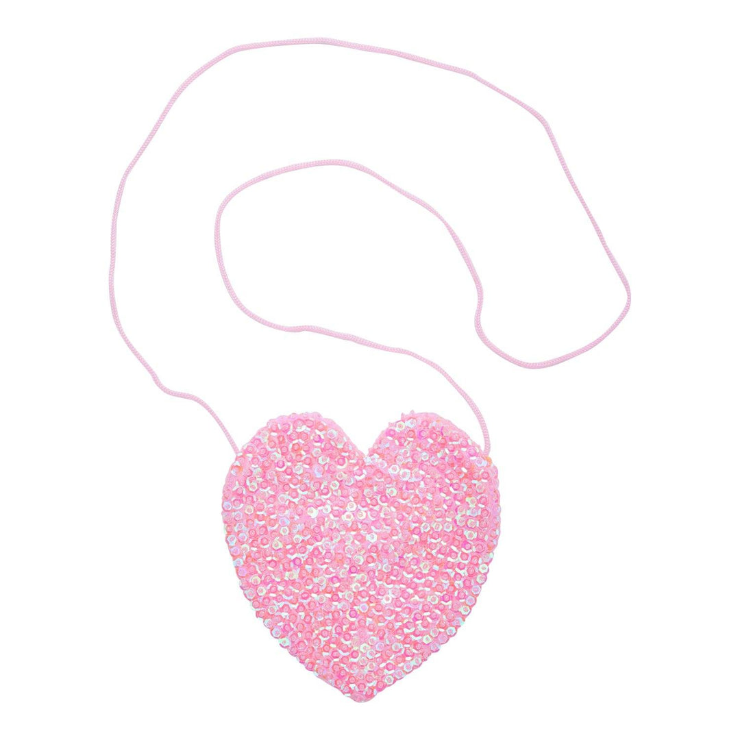 Children's Small Sparkly Sequin Heart Purse - Love ShuShi