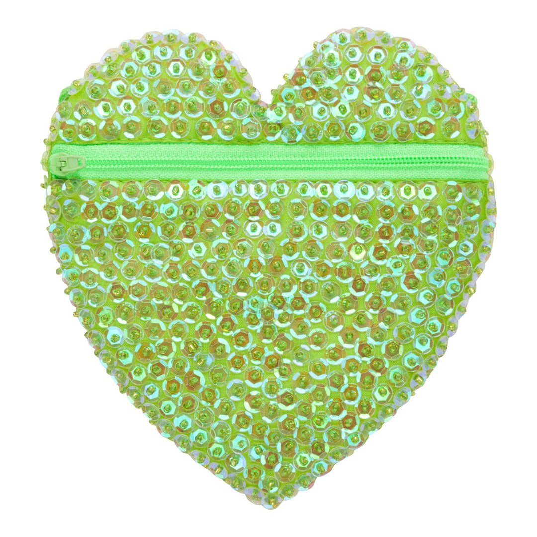 Children's Small Sparkly Sequin Heart Purse - Love ShuShi