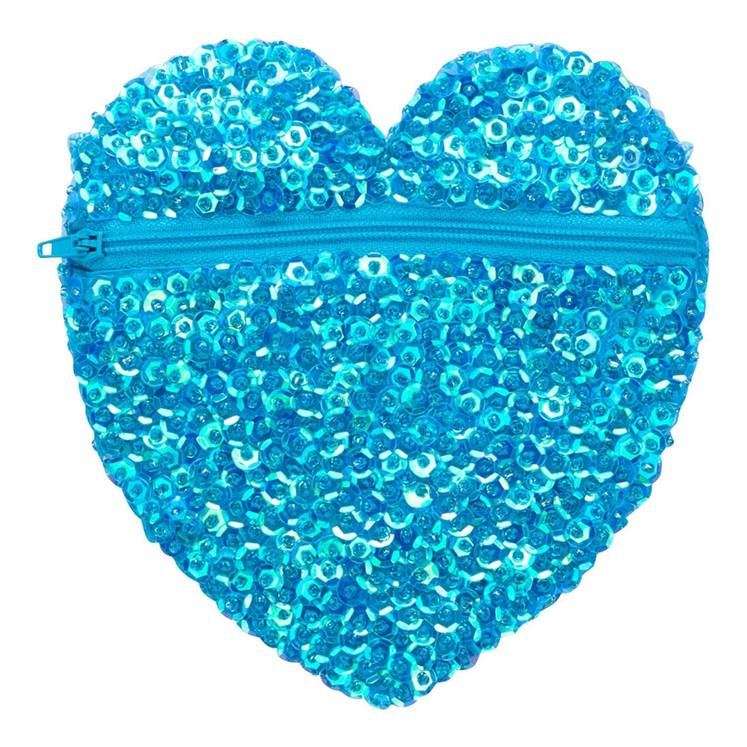 Children's Small Sparkly Sequin Heart Purse - Love ShuShi