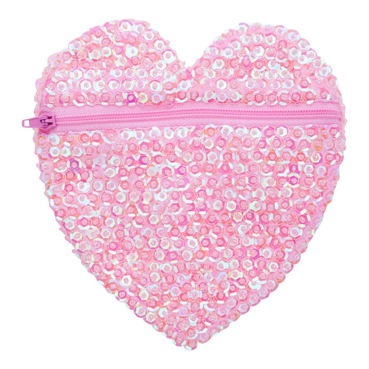 Children's Small Sparkly Sequin Heart Purse - Love ShuShi