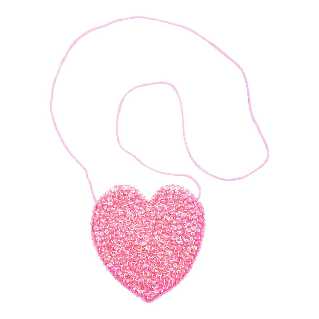 Children's Small Sparkly Sequin Heart Purse - Love ShuShi