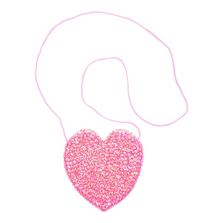 Children's Small Sparkly Sequin Heart Purse - Love ShuShi