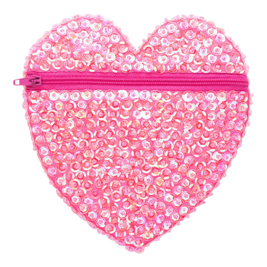 Children's Small Sparkly Sequin Heart Purse - Love ShuShi