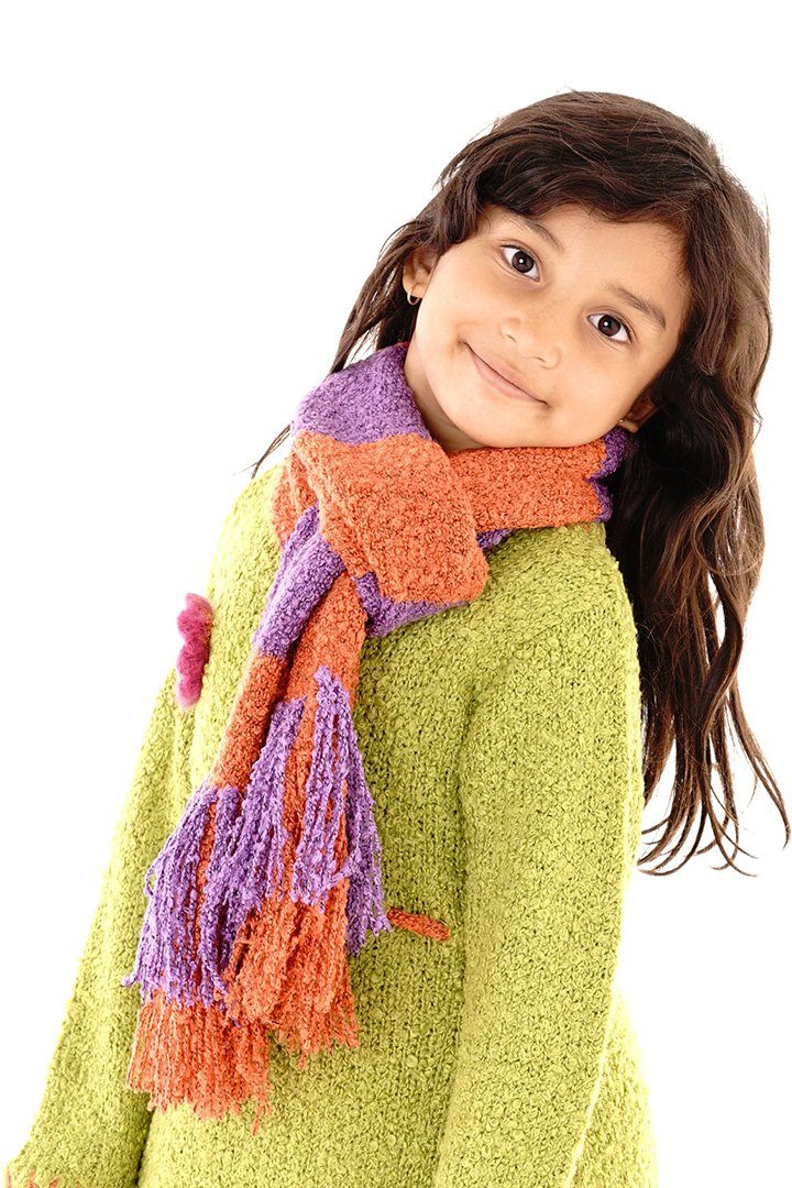 Cozy Striped Scarf for Kids - Love ShuShi