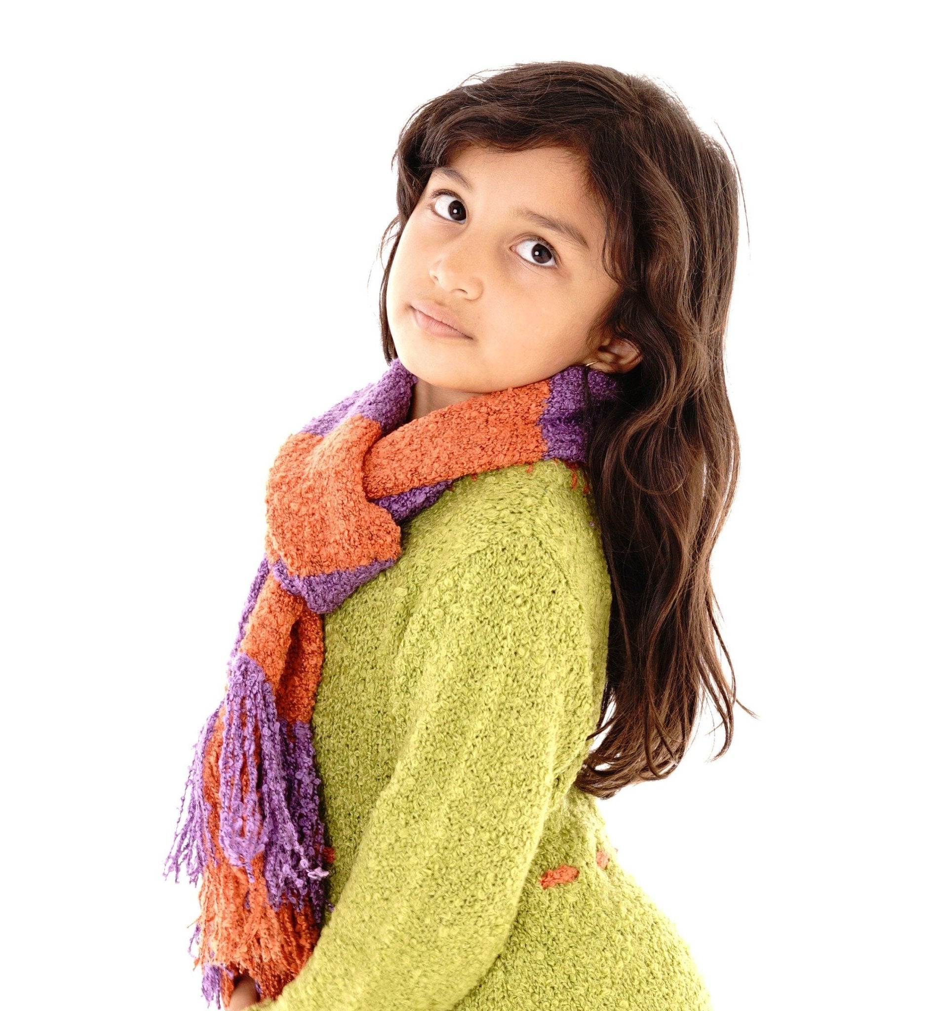 Cozy Striped Scarf for Kids - Love ShuShi