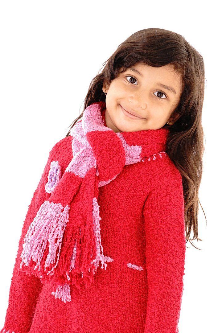 Cozy Striped Scarf for Kids - Love ShuShi