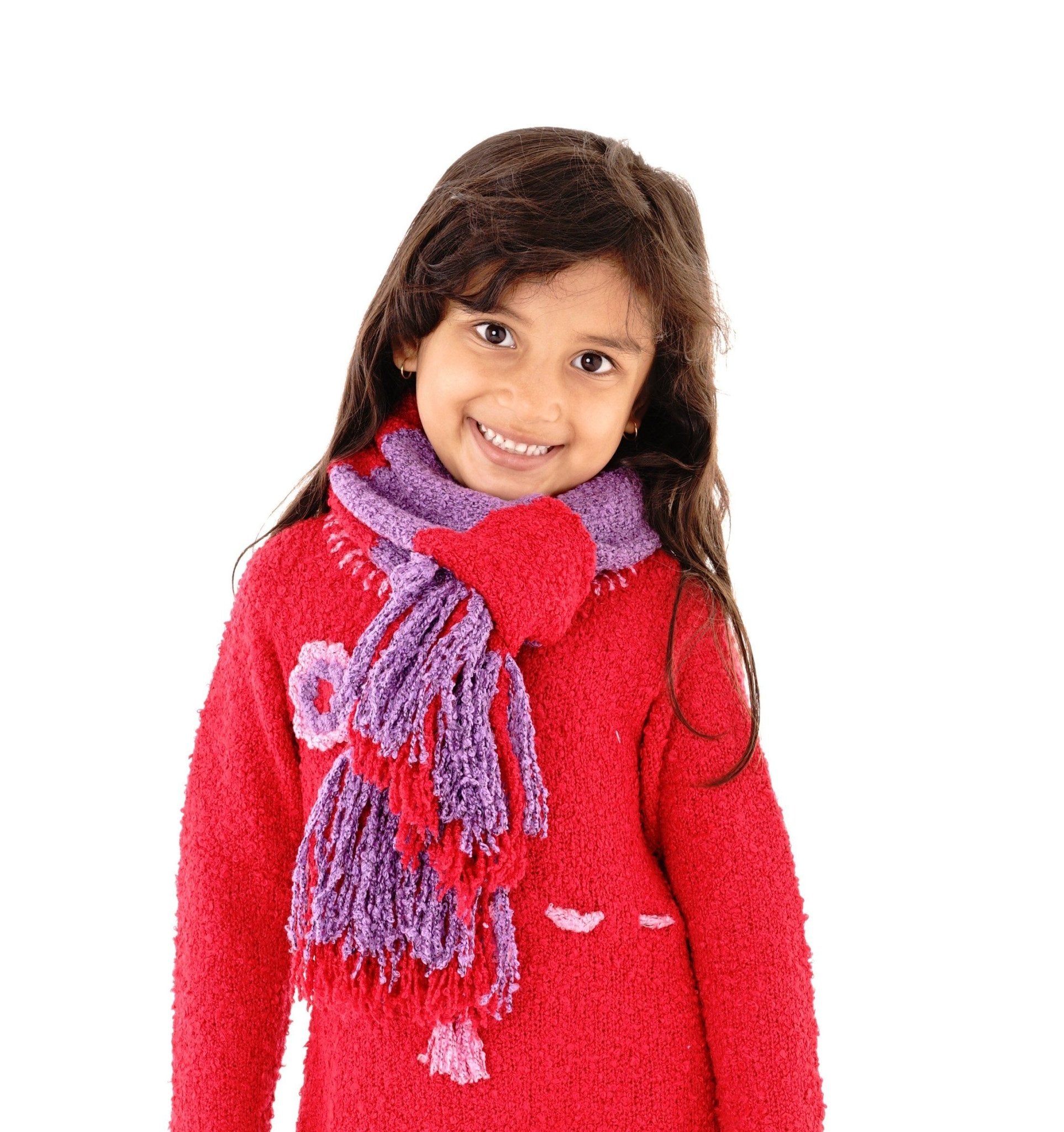 Cozy Striped Scarf for Kids - Love ShuShi