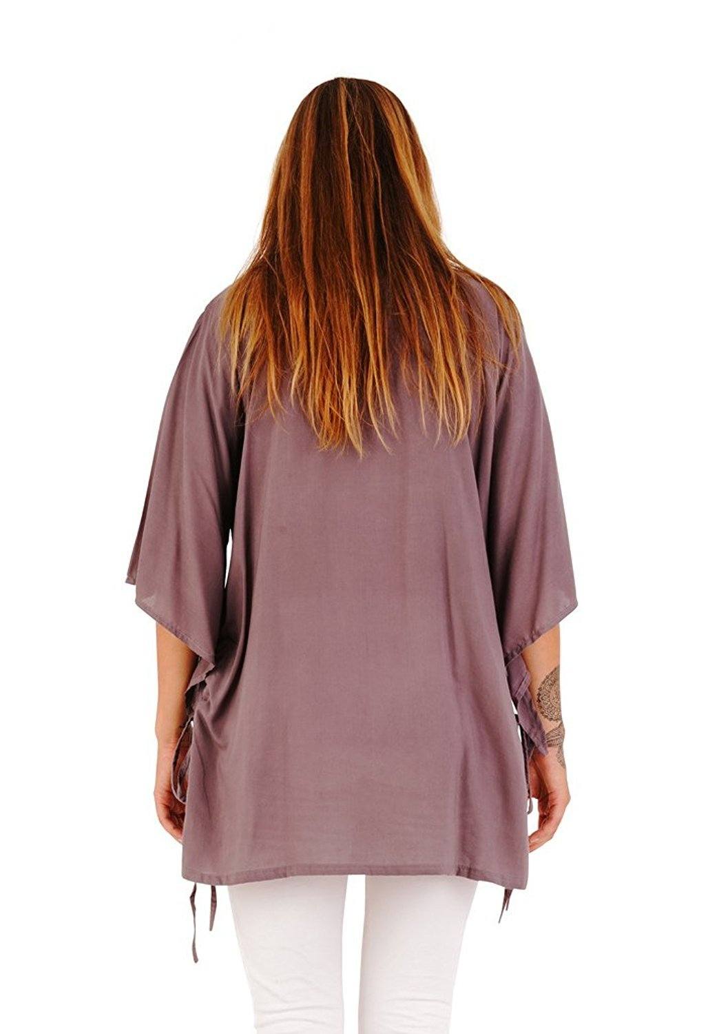 Deidra Beaded V - Neck Tunic Top - Love ShuShi