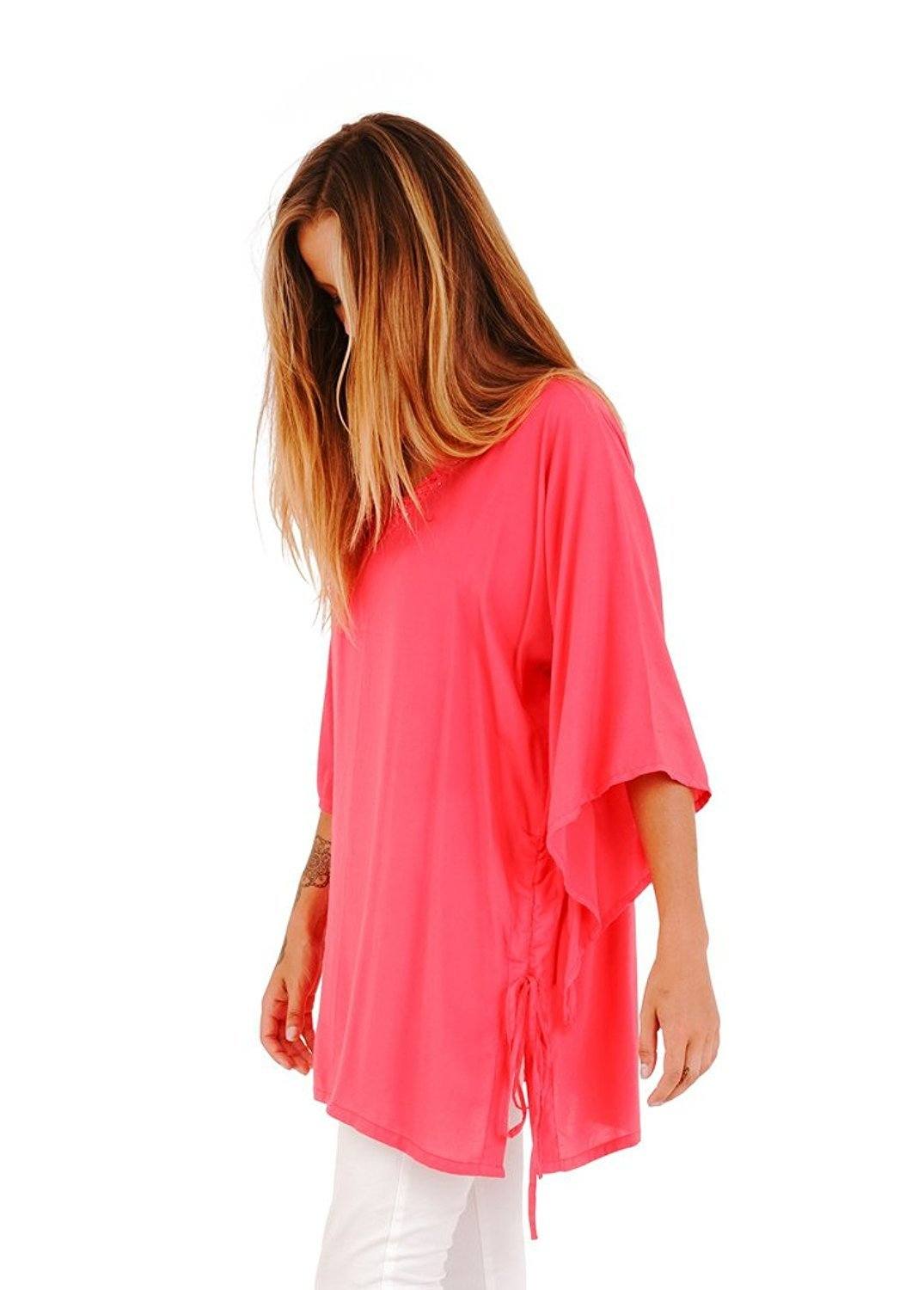 Deidra Beaded V - Neck Tunic Top - Love ShuShi