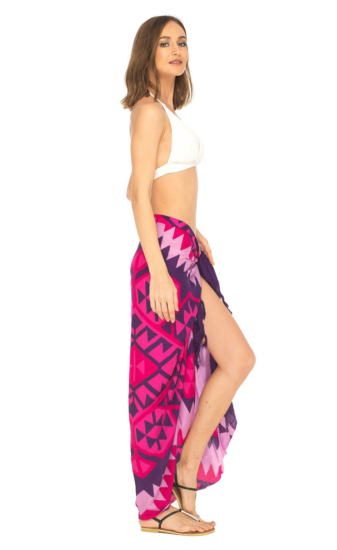 Ethnic Design Sarong with Fringe - Love ShuShi