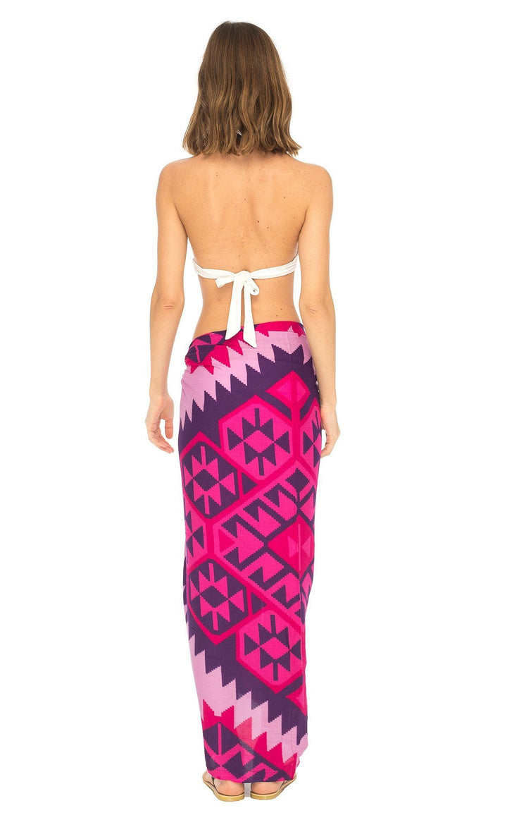 Ethnic Design Sarong with Fringe - Love ShuShi