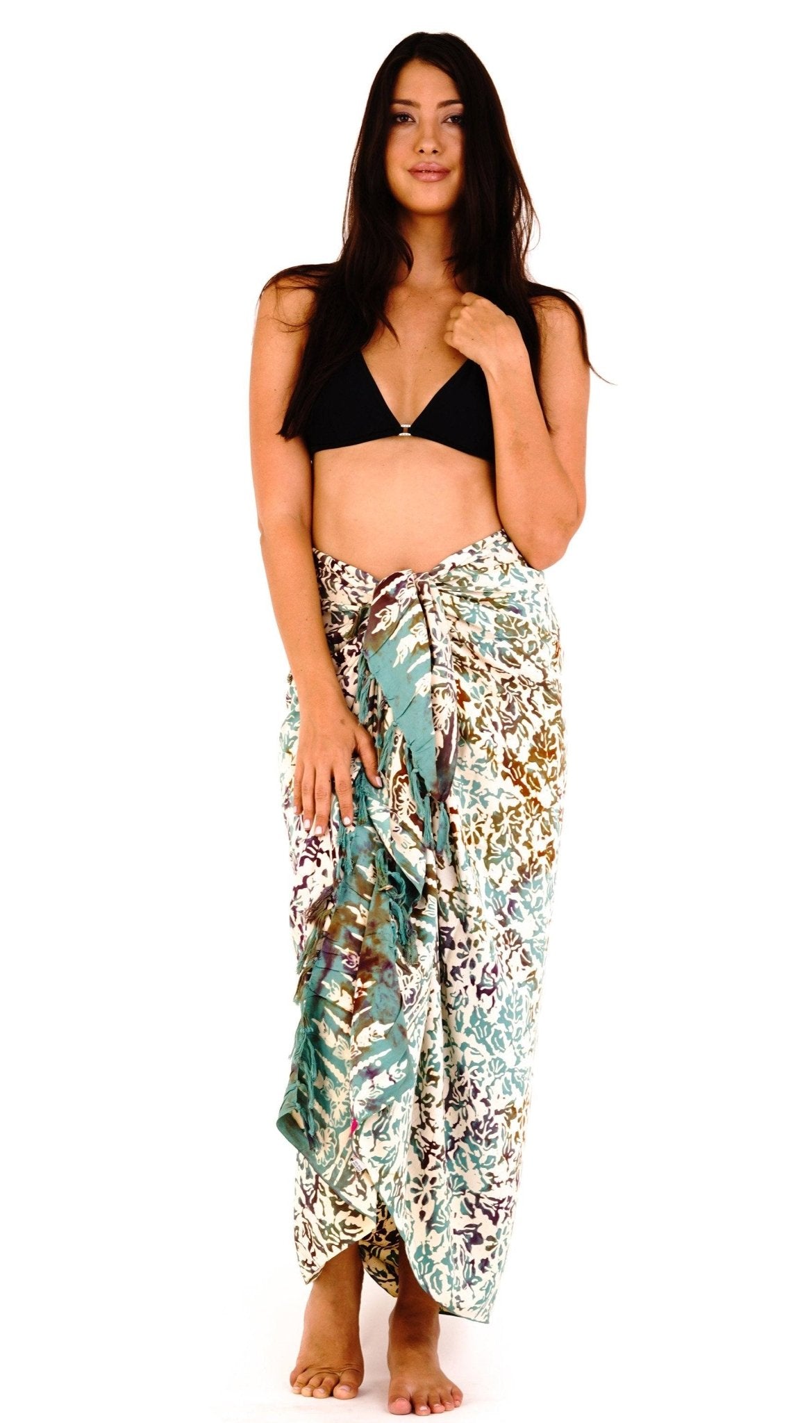 Floral Batik Print Sarong - Love ShuShi