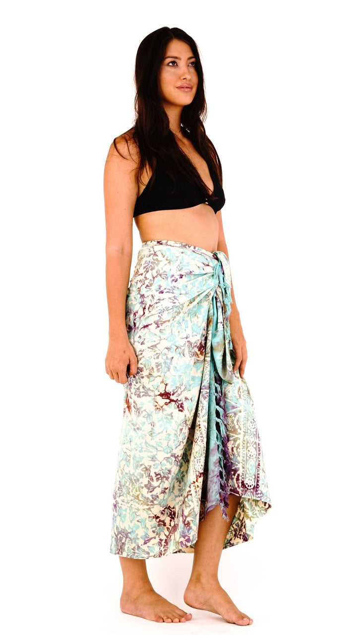 Floral Batik Print Sarong - Love ShuShi