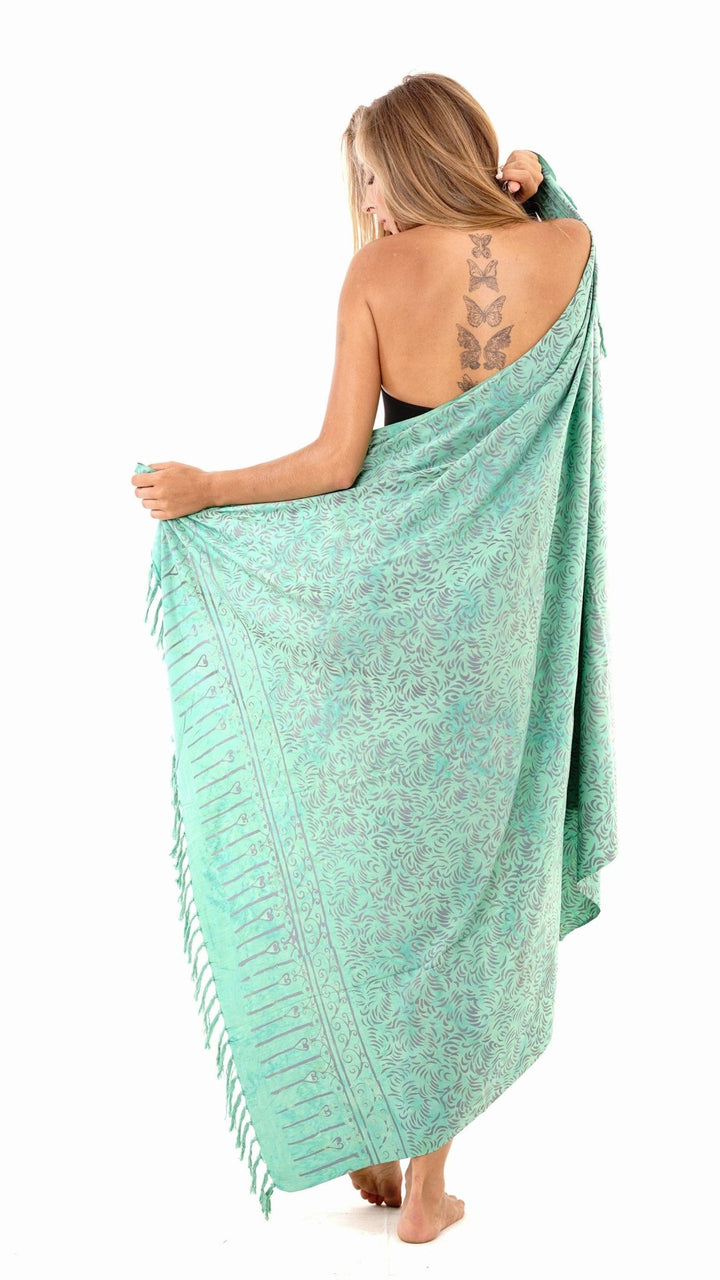 Floral Filigree Sarong Cover Up - Love ShuShi