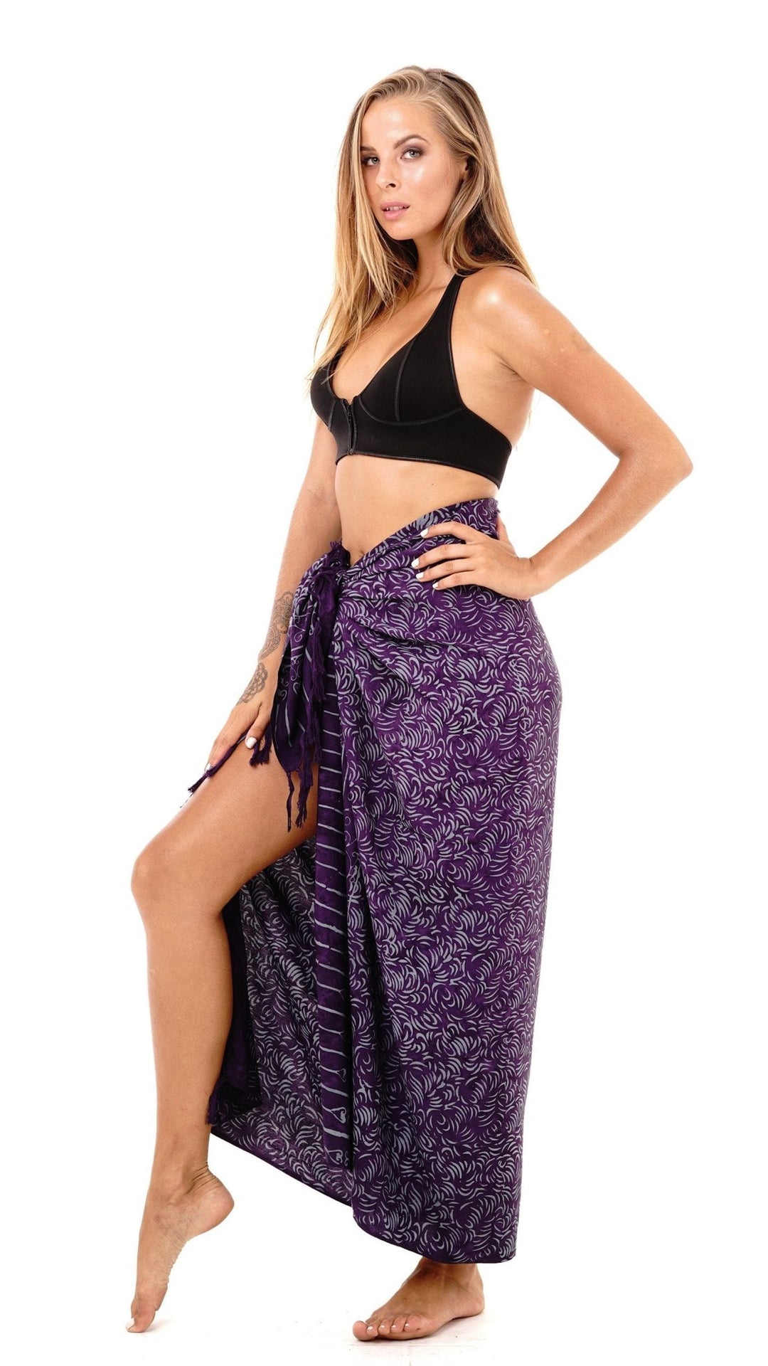 Floral Filigree Sarong Cover Up - Love ShuShi