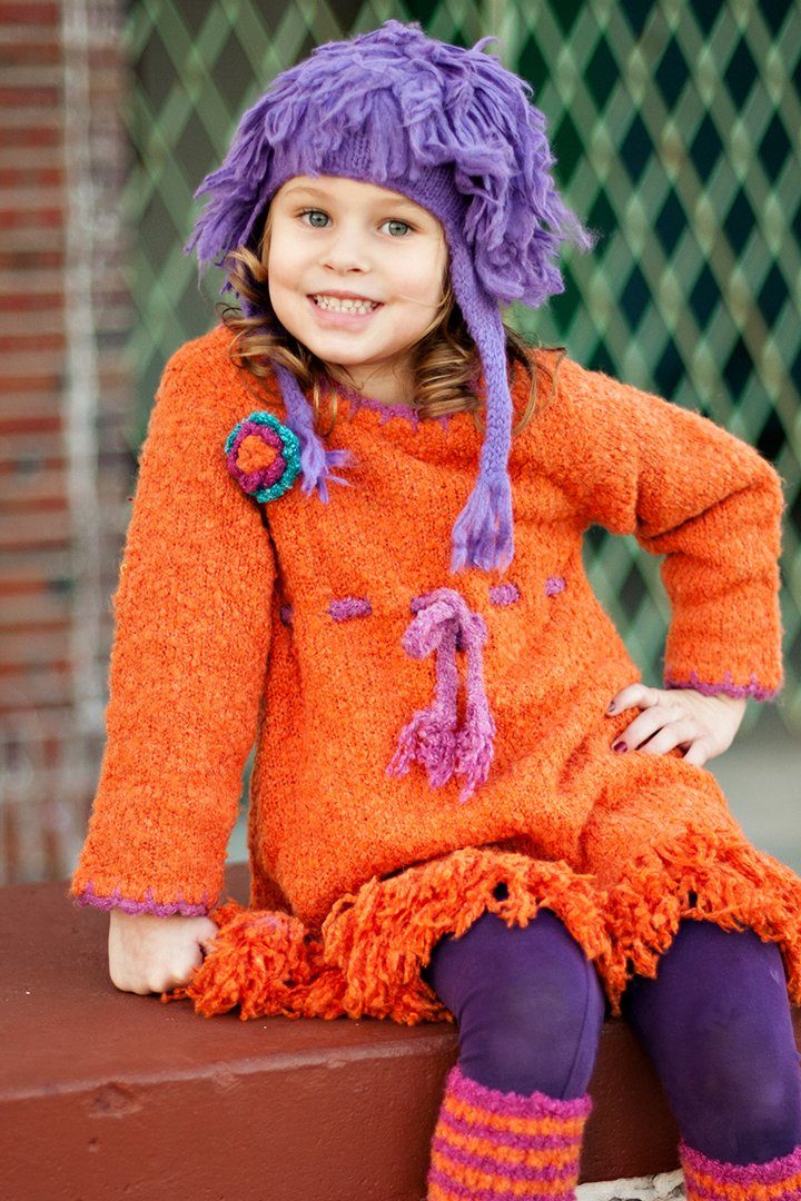 Fringed Kids Earflap Beanie Hat - Love ShuShi