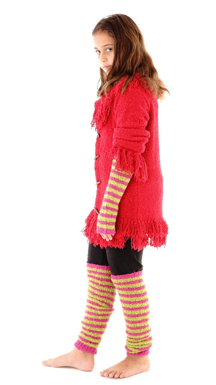 Fuzzy Arm Warmers for Kids - Love ShuShi