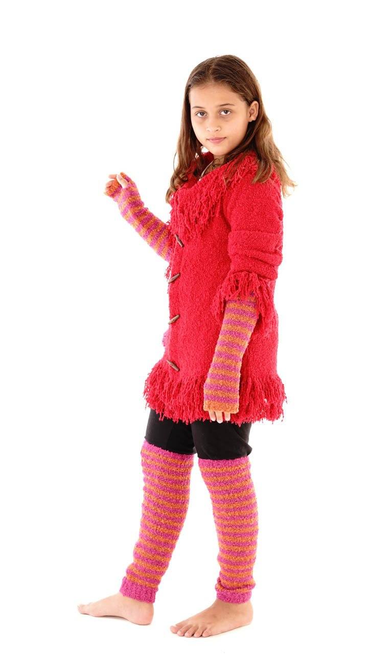 Fuzzy Arm Warmers for Kids - Love ShuShi