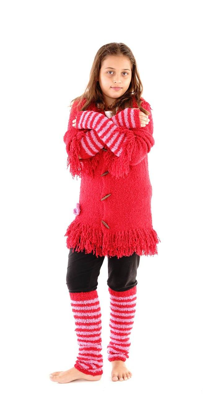 Fuzzy Arm Warmers for Kids - Love ShuShi