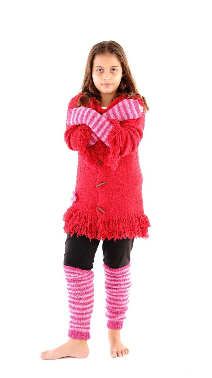 Fuzzy Arm Warmers for Kids - Love ShuShi