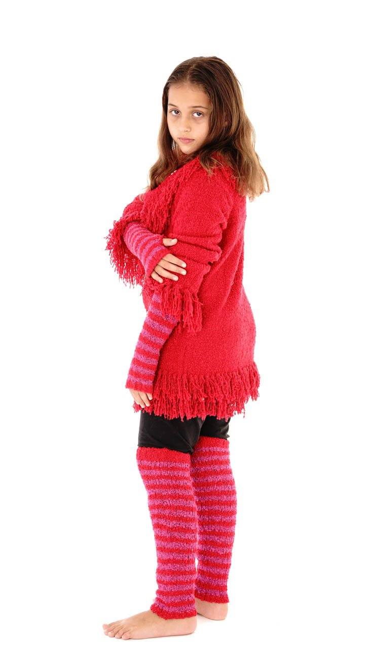 Fuzzy Arm Warmers for Kids - Love ShuShi