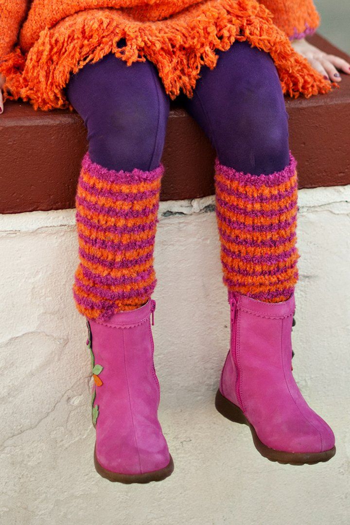 Fuzzy Leg Warmers for Kids - Love ShuShi