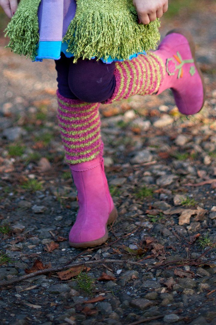 Fuzzy Leg Warmers for Kids - Love ShuShi