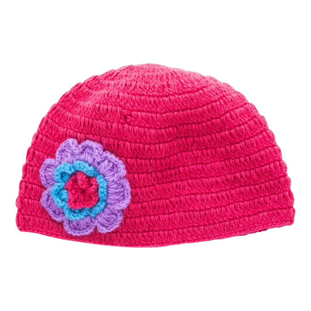 Girls Crochet Flower Beanie Hat - Love ShuShi